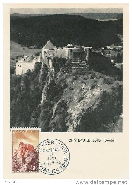 Carte Maximum,Maxi Cards, Château De Joux - 1960-1969