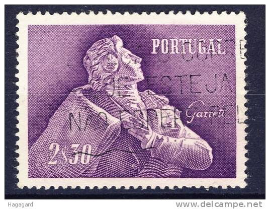 #Portugal 1957. A. Garret, Poet. Michel 857. Used(o) - Used Stamps