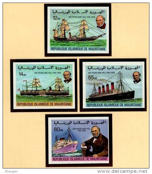 MAURITANIA 1979   MICHEL NO: 636-639  IMPERFORATED  MNH - Rowland Hill