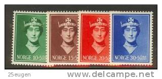 NORWAY 1939 MICHEL NO: 203-206  MNH - Nuovi