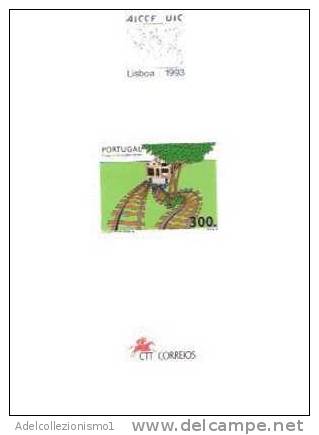 27884)foglio Lisbona 1993 Con 300. Portheghesi - Postmark Collection