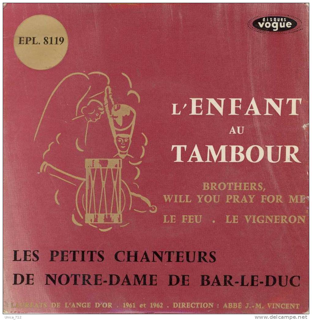 45T  L´Enfant Au Tambour  Par Les Petits Chanteurs - Gospel & Religiöser Gesang