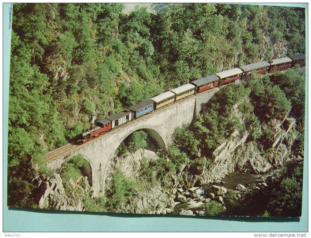 07-02-tournon-lamastre-train A Vapeur Dans Les Gorges Du Doux -ligne-chemin De Fer Du Vivarais - Tournon