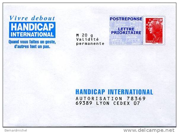 PAP Réponse Neuf Handicap International Postreponse - Prêts-à-poster:Answer/Beaujard