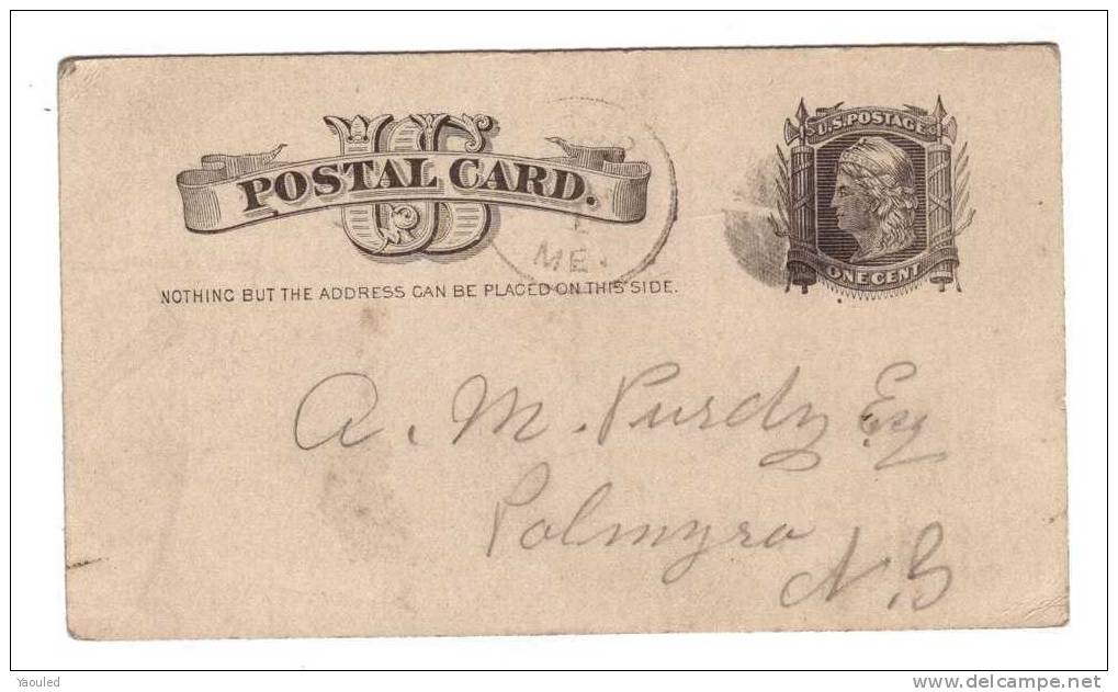 U.S. POSTAL CARD : One Cent - Lettres & Documents