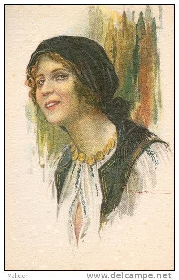 ILLUSTRATEURS-ref  266- Portrait De Femme  - Theme Femmes - Carte Bon Etat - - 1900-1949