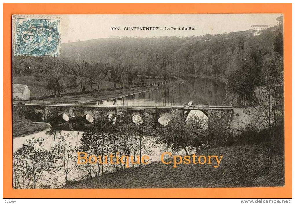 29 - CHATEAUNEUF Du FAOU - Le Pont Du Roi - Canal De Brest à Nantes - Cliché Rare - Châteauneuf-du-Faou