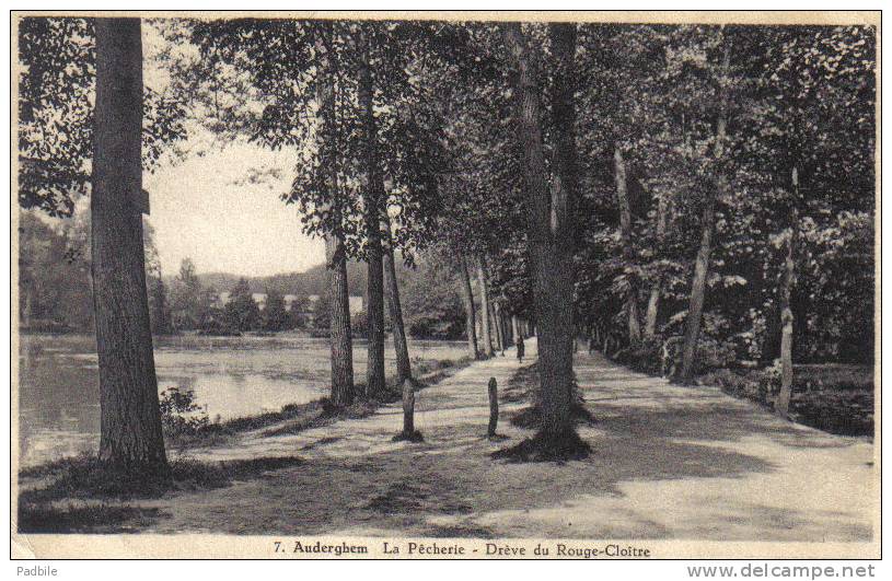 Carte Postale  Belgique Auderghem  La Pêcherie  Drève Du Rouge Cloître   Trés Beau Plan - Oudergem - Auderghem