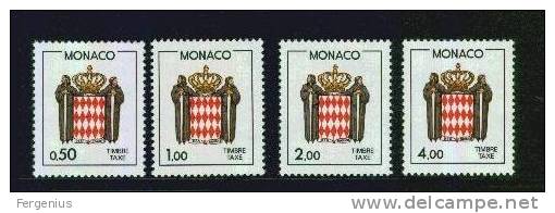 Monaco-1986- Stemma-Unificato Tax 83/86- Nuovo Senza Linguella - Postage Due