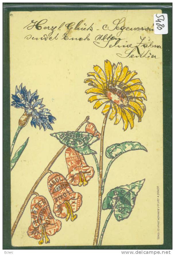 FLEURS  - TIMBRES POSTE SUISSES - TB - Timbres (représentations)