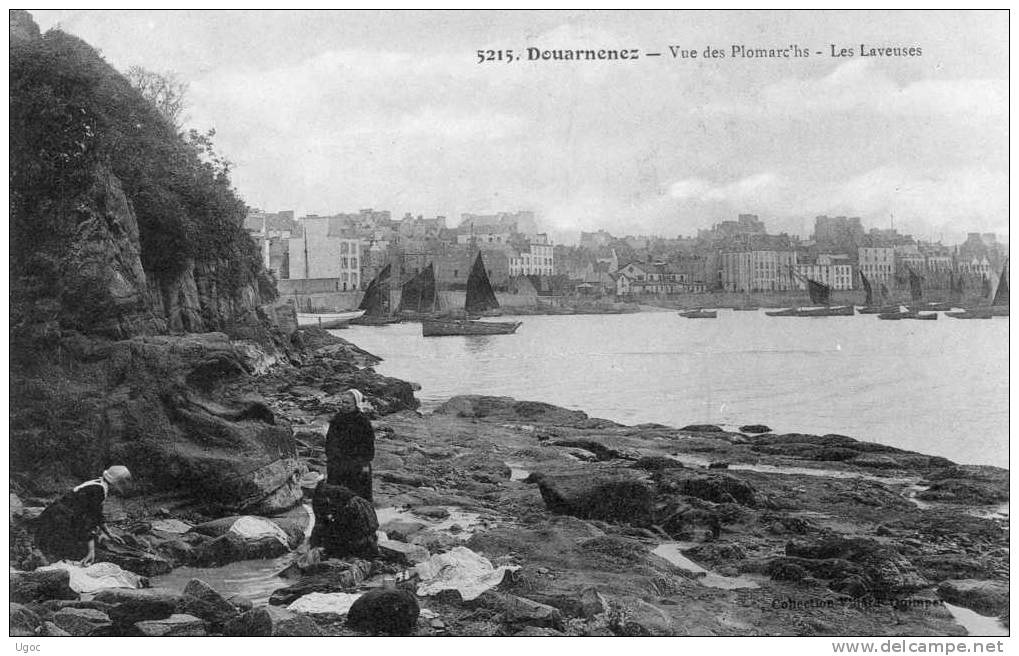 CPA-29- DOUARNENEZ- Vue Des Plomarc'hs- Les Laveuses - 876 - Douarnenez