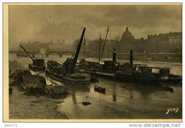 75 / Paris. Le Port St Nicolas - El Sena Y Sus Bordes