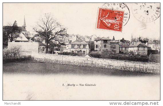 VAL D OISE.MARLY LE ROI.VUE GENERALE - Marly Le Roi