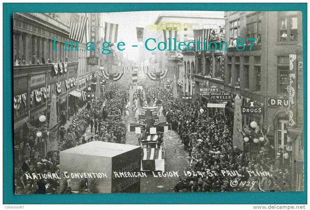 AMERIQUE - MN - MINNESOTA - SAINT PAUL - NATIONAL CONVENTION - AMERICAN LEGION - 1924s VINTAGE REAL PHOTO POSTAGE - Altri & Non Classificati