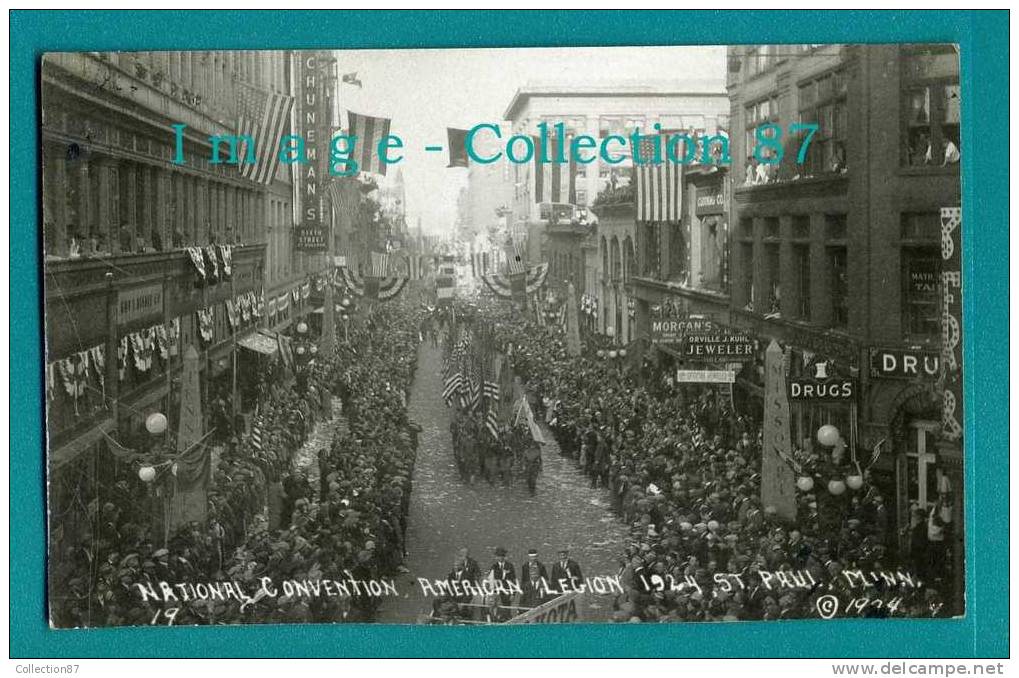 AMERIQUE - MN - MINNESOTA - SAINT PAUL - NATIONAL CONVENTION - AMERICAN LEGION - 1924s VINTAGE REAL PHOTO POSTAGE - Andere & Zonder Classificatie