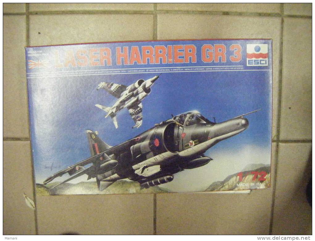 Maquette -laser Harrier Gr 3 Esci- Echelle 1/72-- - Vliegtuigen