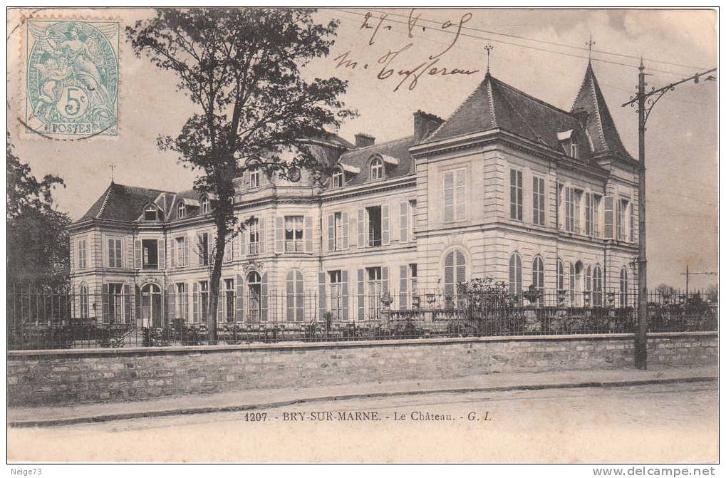 Cpa Du 94 - Brye Sur Marne - Le Château - Bry Sur Marne