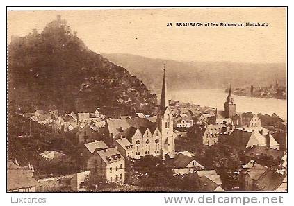 33. BRAUBACH ET LES RUINES DU MARXBURG. - Braubach