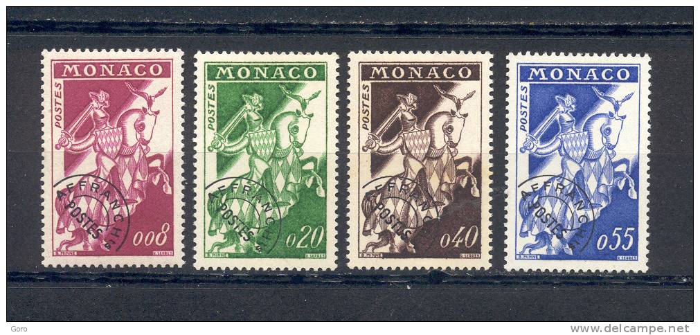 Mónaco   1960.-   Y&T Nº   19/22   Preobliterados  ( Neuf C/charniere ) - Precancels