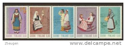 FINLAND 1973 Michel No 733-737 Strip Set MNH - Neufs