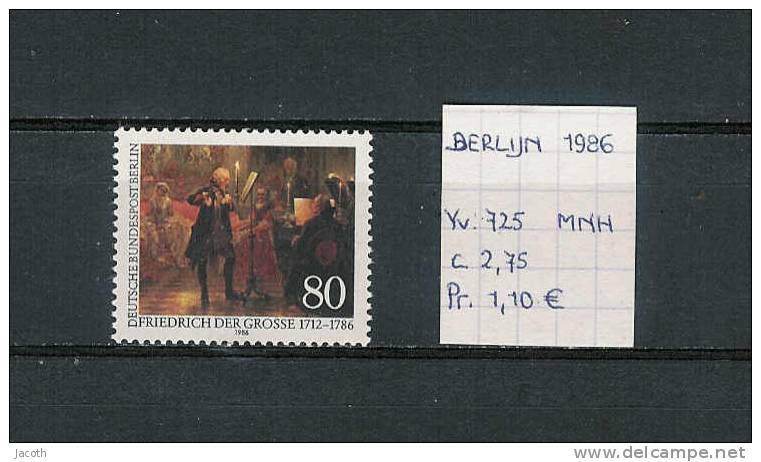 Berlijn 1986 - Yv. 725 - Postfris/neuf/MNH - Ongebruikt