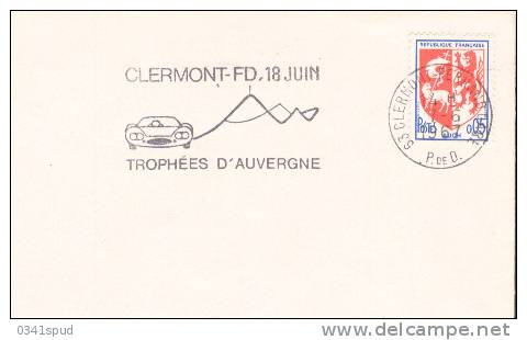 1967   France   63  Clermont Fd  Course Auto Corsa Auto Racing  Sur Lettre - Automobile