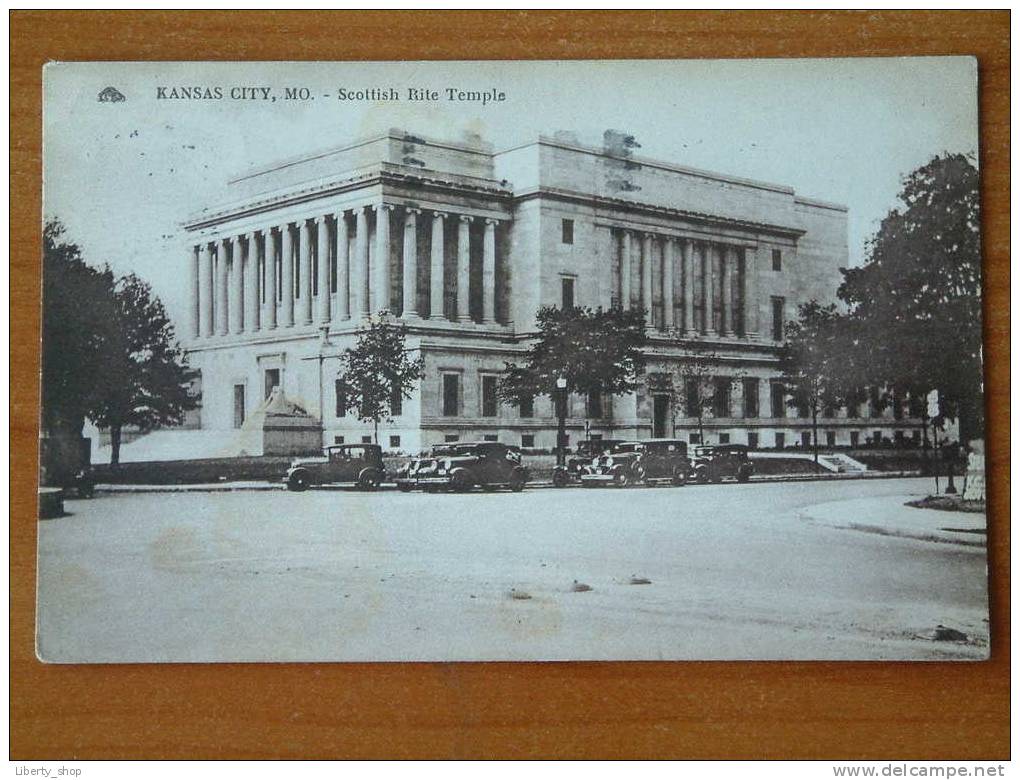 KANSAS CITY, MO / SCOTTISH RITE TEMPLE - 1932 ( Zie Foto Details ) !! - Autres & Non Classés