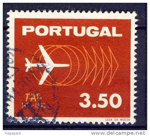 ##Portugal 1963. TAP Portugese Airlines. Michel 953. Cancelled (o) - Used Stamps