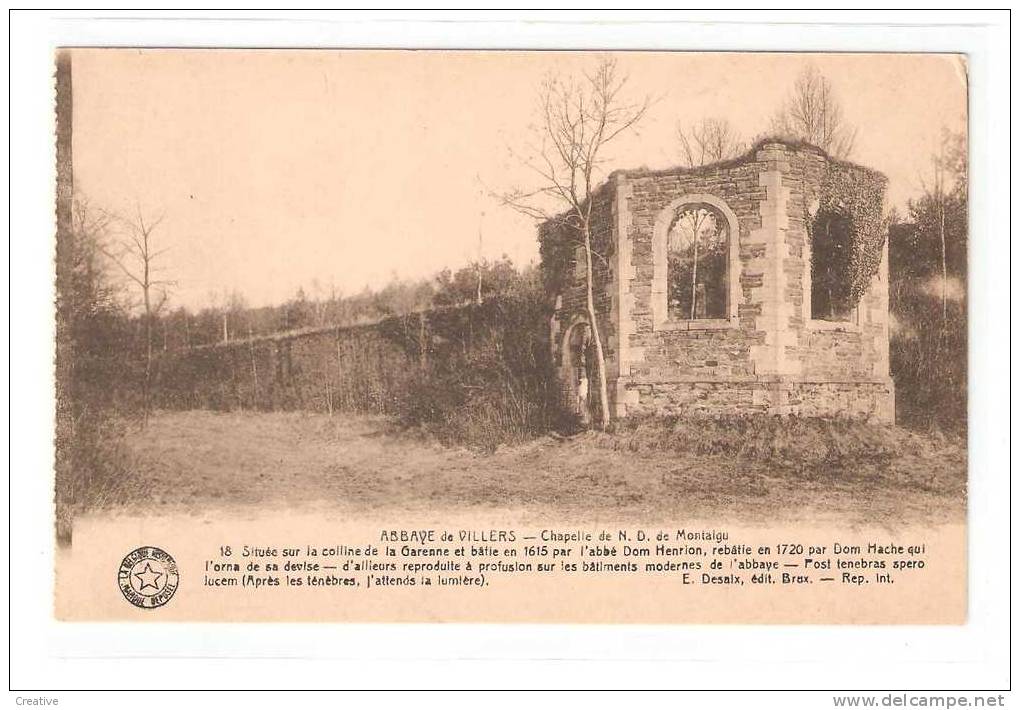 Abbaye De VILLERS. - Chapelle De N.D.de Montaigu - Villers-la-Ville