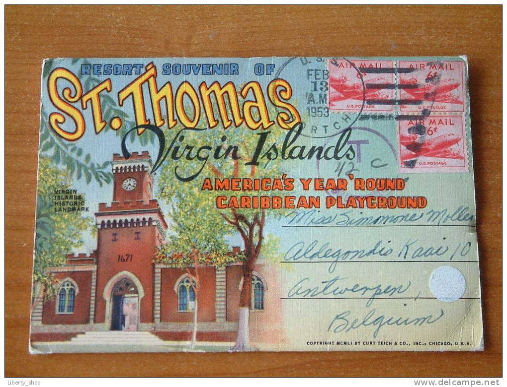 RESORT SOUVENIR OF ST. THOMAS VIRGIN ISLANDS - 1953 !! - Autres & Non Classés