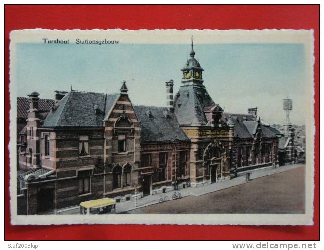 Turnhout - Stationsgebouw (gekleurd) - Turnhout