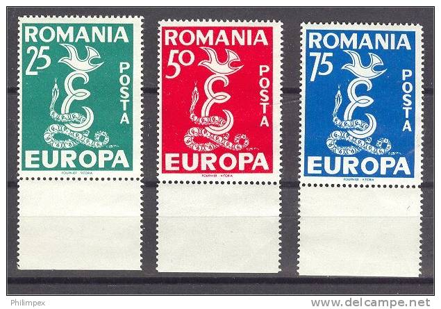 ROMANIA, EXILE ISSUE EUROPA 1958, MNH - 1958