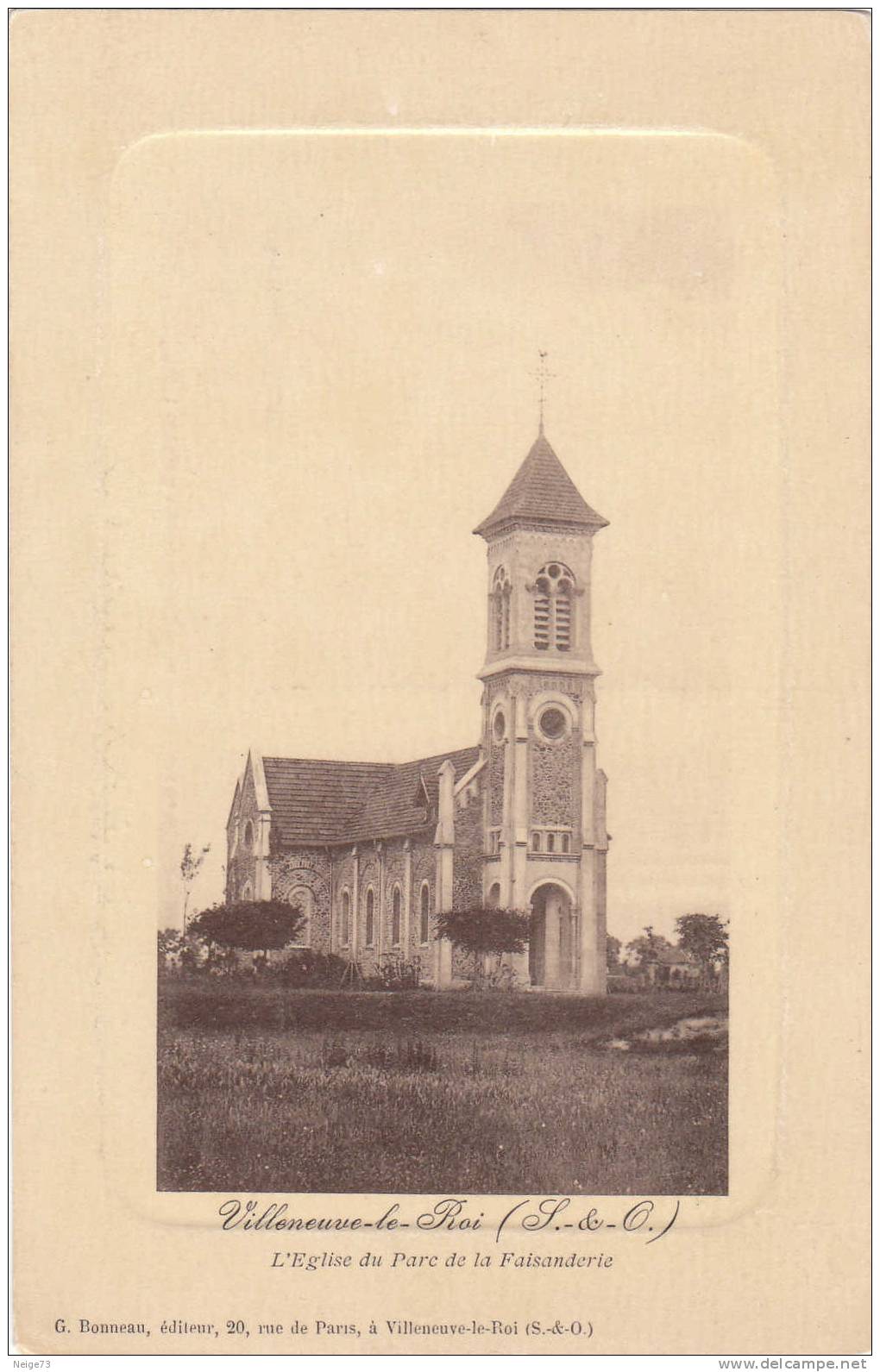 Cpa Du 94 - Villeneuve Le Roi - L'Eglise Du Parc De La Faisanderie - Villeneuve Le Roi