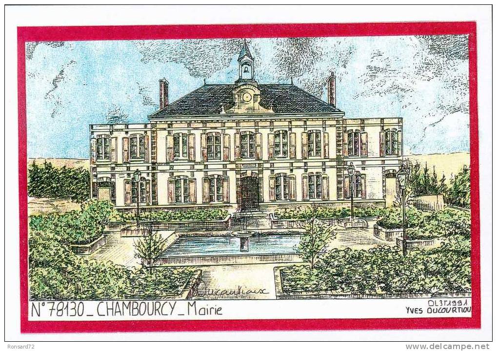 78 CHAMBOURCY - Mairie  - Illustration Yves Ducourtioux - Chambourcy