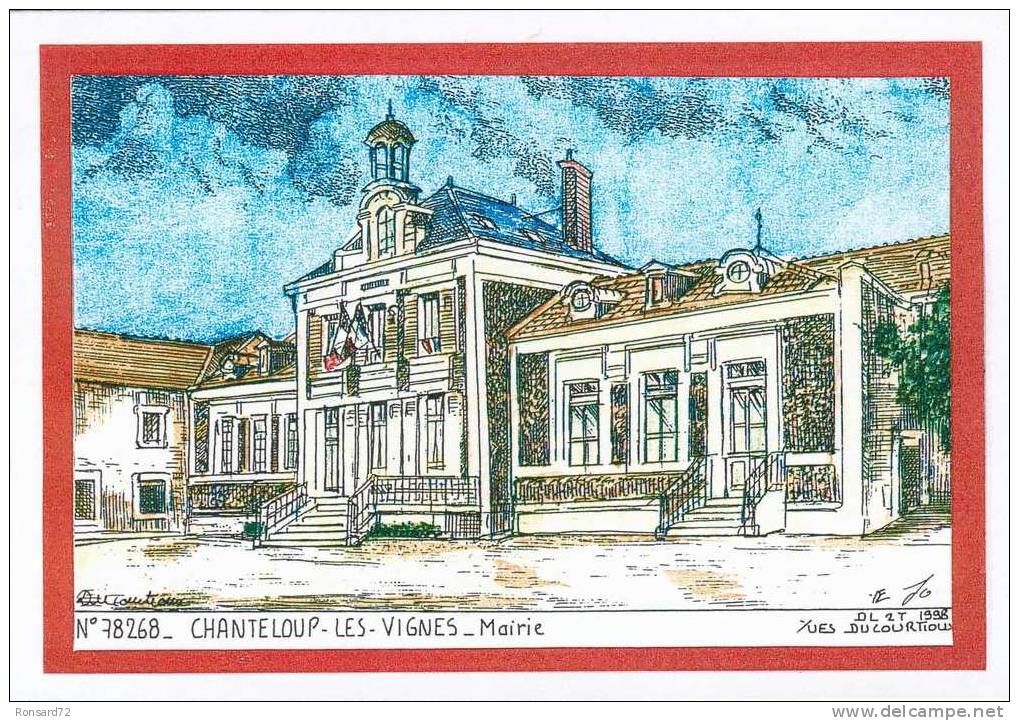 78 CHANTELOUP-LES-VIGNES - Mairie  - Illustration Yves Ducourtioux - Chanteloup Les Vignes