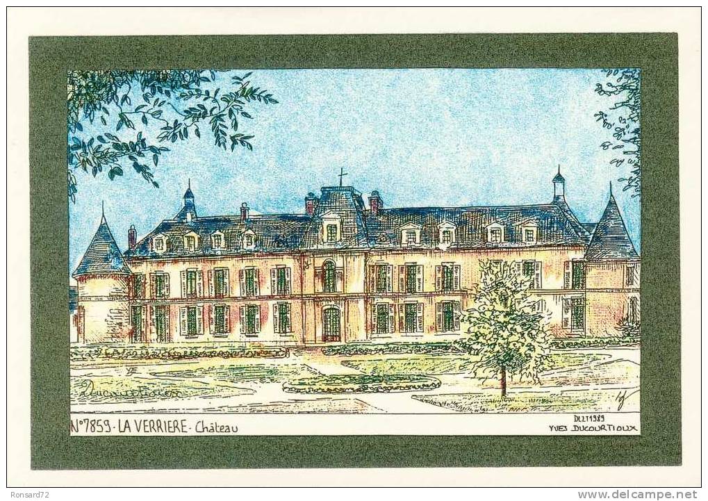 78 LA VERRIERE - Château  - Illustration Yves Ducourtioux - La Verriere