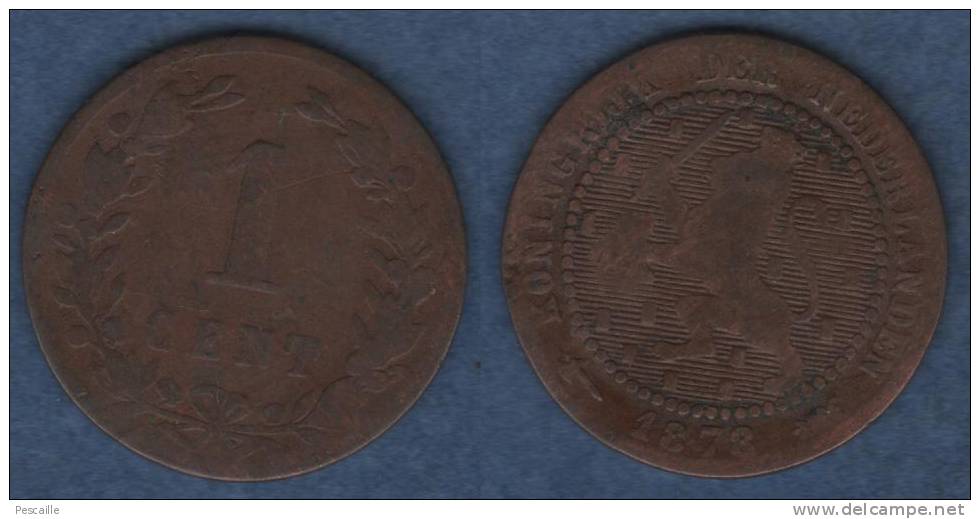 NEDERLAND - 1 CENT 1878 / WILLEM III - 1849-1890 : Willem III