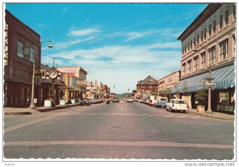 Anacaortes WA Street Sceneon 1970s Vintage Postcard, Auto Truck - Other & Unclassified