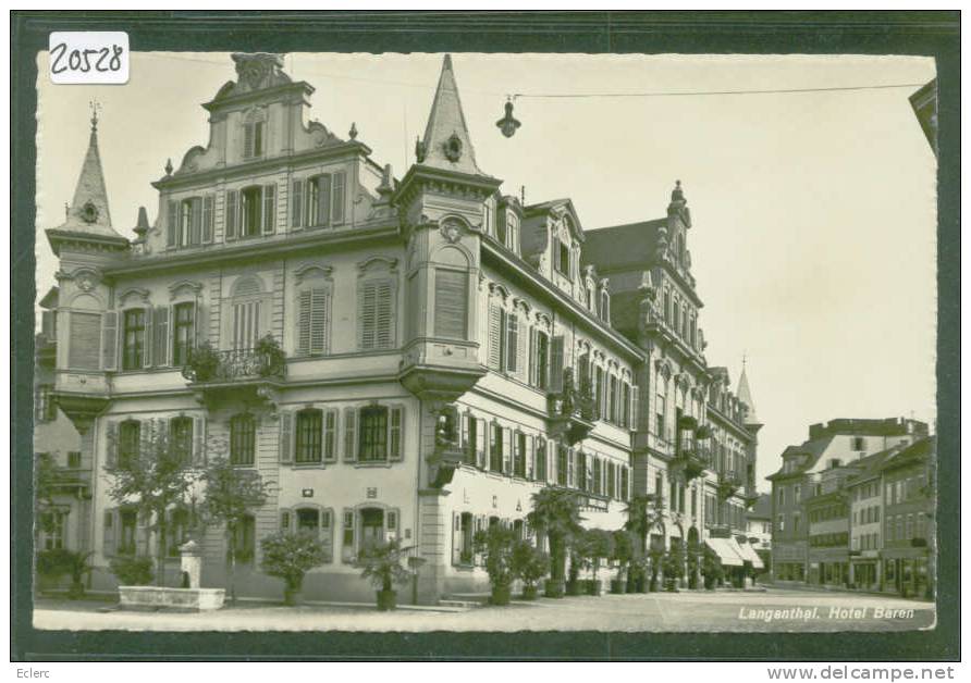 LANGENTHAL - HOTEL BÄREN - TB - Langenthal