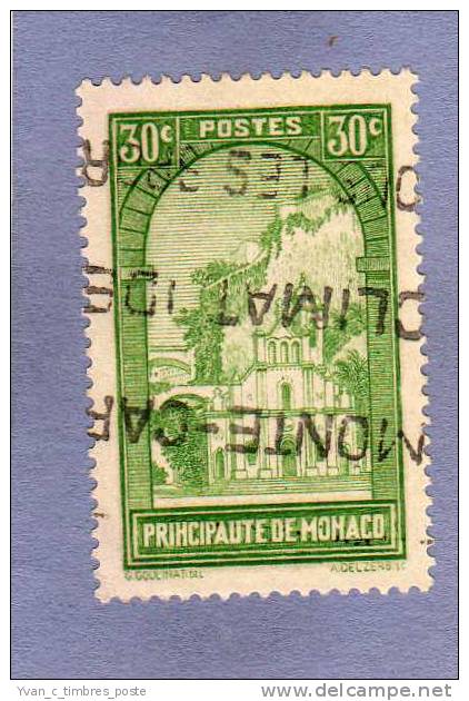 MONACO TIMBRE N° 122 OBLITERE RAVIN ET EGLISE DE SAINTE DEVOTE - Used Stamps