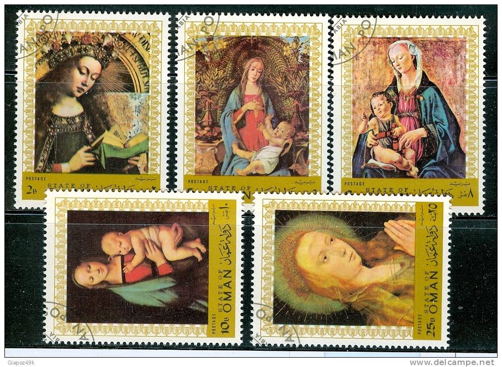 ● Tematica  :  ARTE - Madonne - OMAN - Serie Di 5  Valori  - Lotto T291 - Cuadros