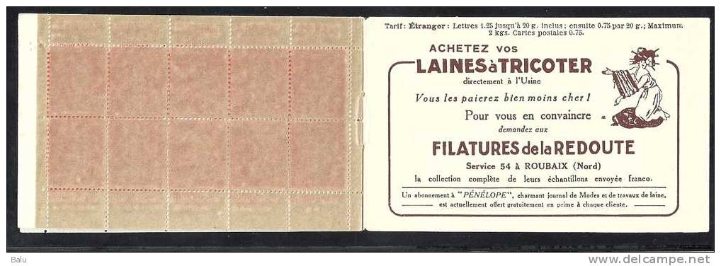 France Carnet Yvert No. 194-C4 ** S.108, 4 Scans, Cérès 64. 20 X 40c Semeuse. Couverture L´Illustration 194-C 4 - Otros & Sin Clasificación