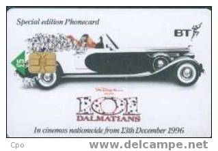 # UK_BT BCC46 101 Dalmatians - Car 5 Disney Gpt2    -disney-  Tres Bon Etat - Sonstige & Ohne Zuordnung