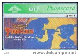 # UK_BT BTA94 W.H Smith Pinocchio Disney 20 Landis&gyr  -disney- Tres Bon Etat - Autres & Non Classés