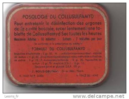 BOITE METALLIQUE - COLLUSULFAMYD - LABORATOIRE TORAUDE - - Scatole/Bauli