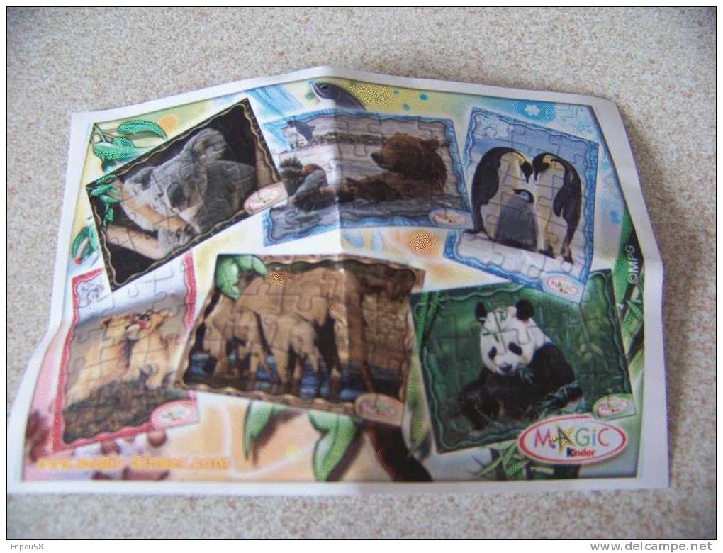 KINDER - BPZ Puzzle Animaux - Notices