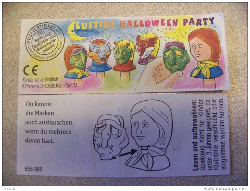 KINDER - BPZ LUSTIGE HALLOWEEN PARTY - 655988 - Notices