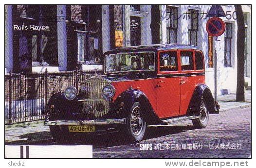 TC Ancienne Japon / 330-3808 - Vieille Voiture ROLLS ROYCE - Oldtimer Car Japan Front Bar Phonecard - Autos