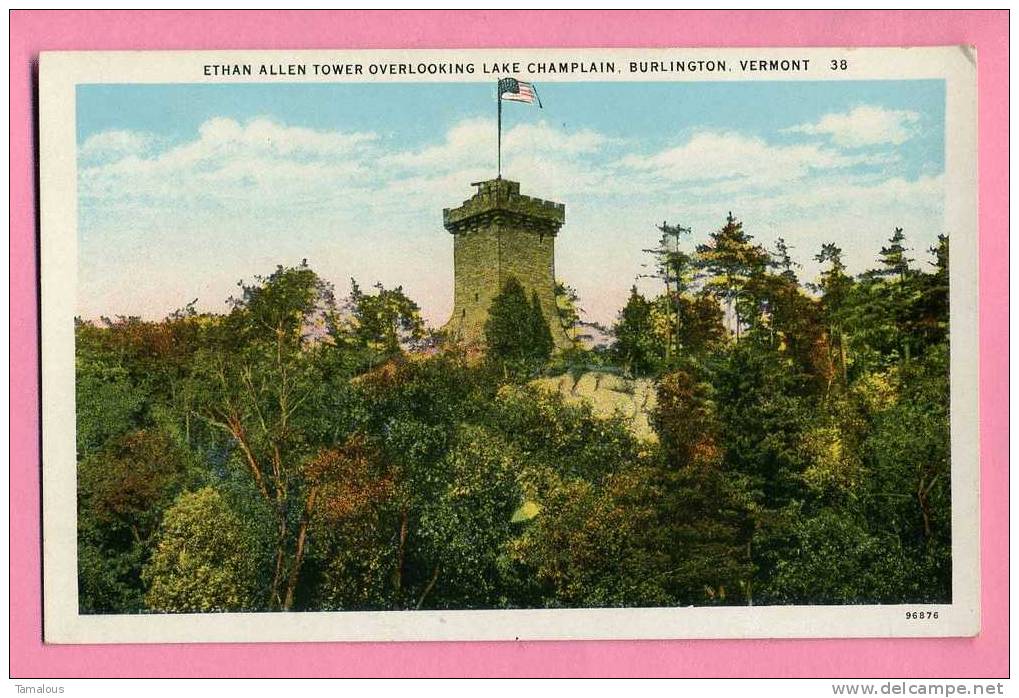 AMERIQUE - ETATS-UNIS - VERMONT - ETHAN ALLEN TOWER OVERLOOKING LAKE CHAMPLAIN - BURLINGTON - - Burlington