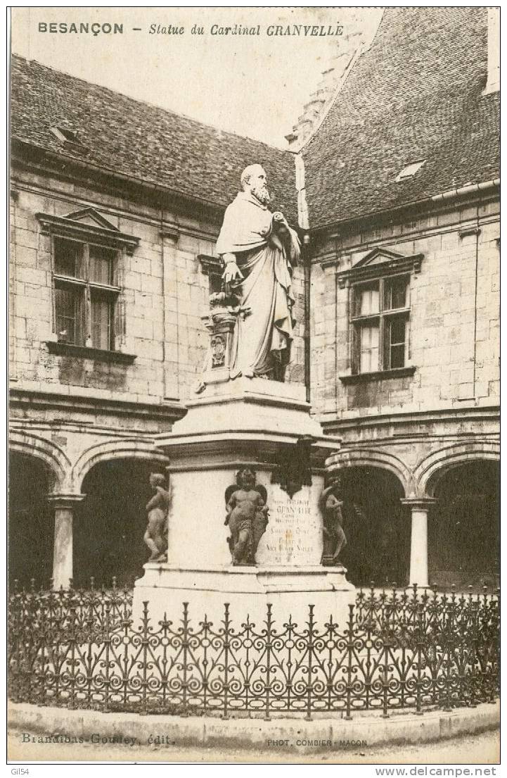 Besançon  -statue Du Cardinal Granvelle -  Mv23 - Besancon